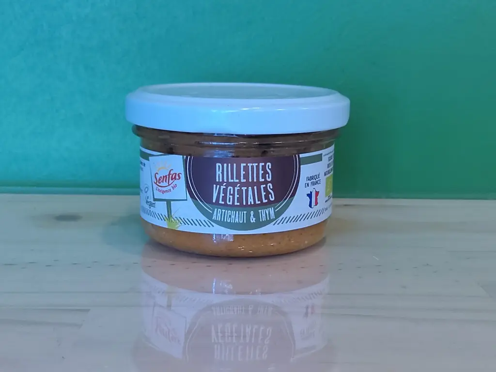 SENFAS - Rillettes Végétales Artichaut & Thym 90g