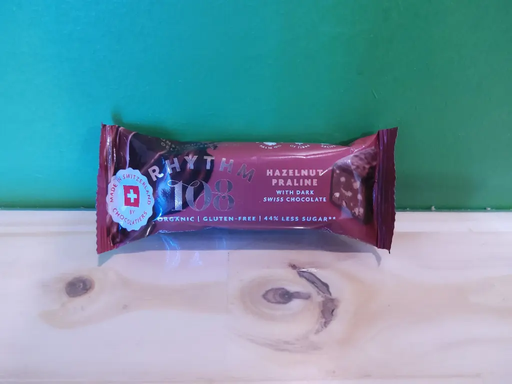 Rhythm 108 - Barre Praline Chocolat Noir Noisette 33g