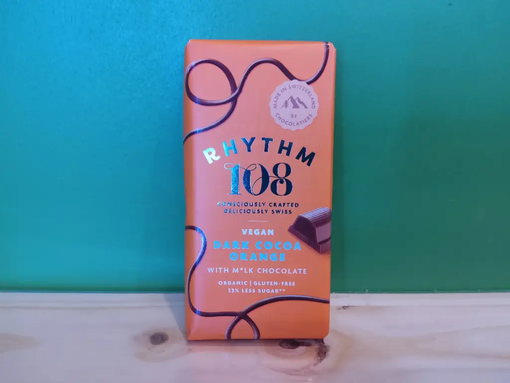 RHYTHM 108 - Tablette chocolat orange 100g