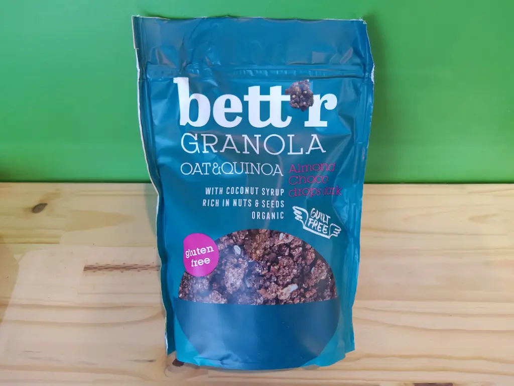 BETT'R - Granola avoine-quinoa Amandes et Pépites de Chocolat Noir 300g