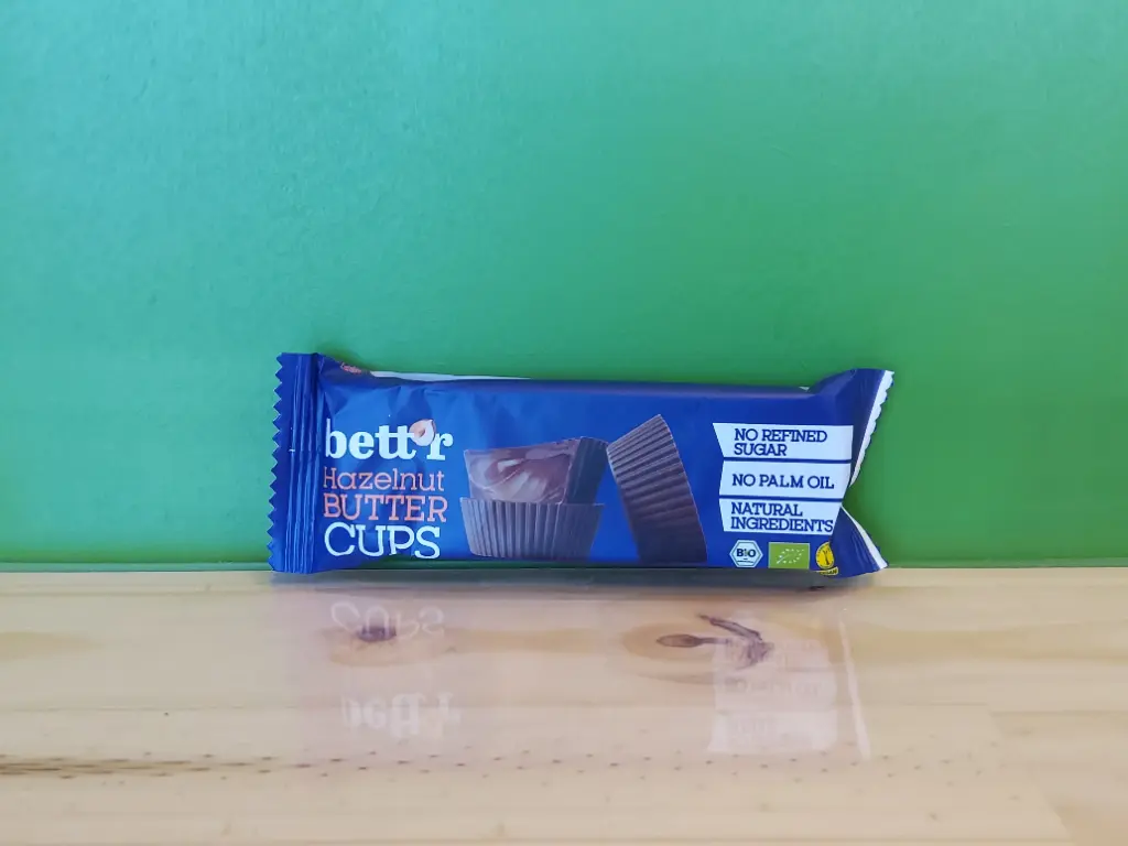 BETT'R - Cups chocolat & crème de noisettes Bio 39g