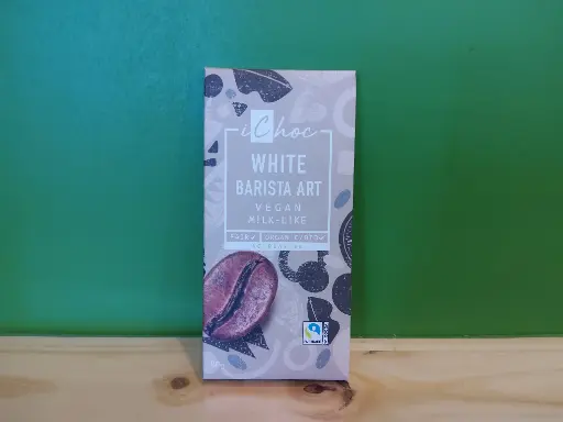 IChoc - White Barista Art Plant Based Snack Bar 80g