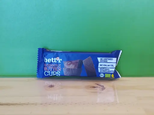 BETT'R - Cups chocolat & crème de noisettes Bio 39g
