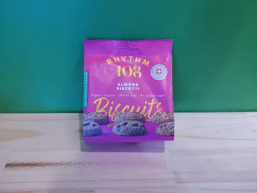 Rhythm 108 Swiss Vegan Almond Biscotti Biscuit Share Bag 135g