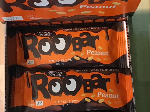 ROOBAR - Barre Hyper Protéinée (27%)chocolat Beurre de Cacahuète Bio 40g 